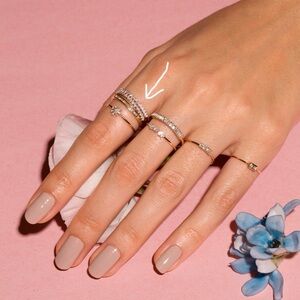 Stone and Stand Braided Diamond Baguette Band